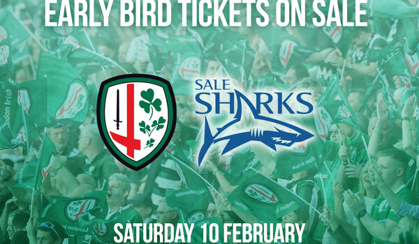 EARLY BIRD TICKETS ON SALE: London Irish v Sale Sharks